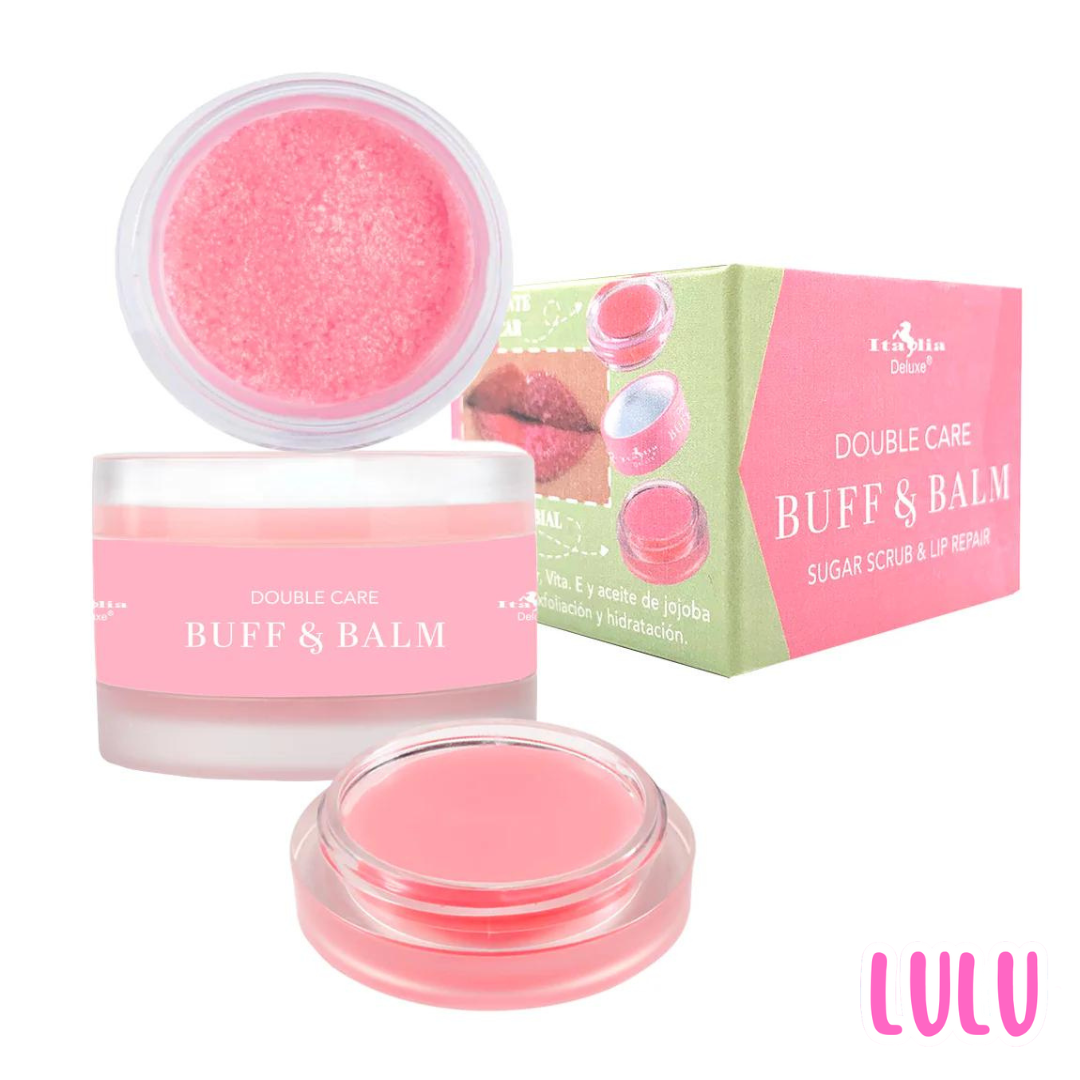 Buff and Balm: Exfoliante y bálsamo hidratante