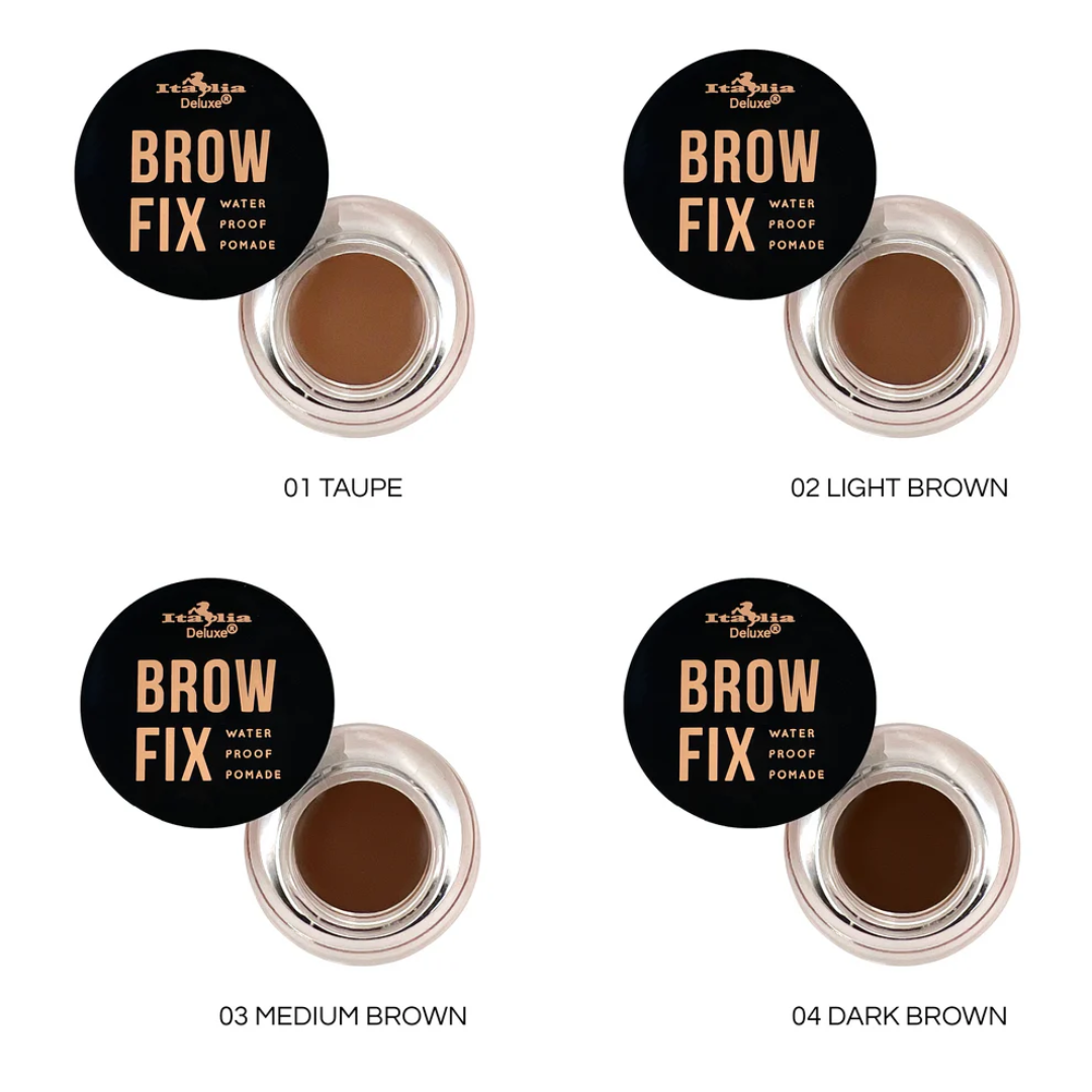 ✨BROW FIX✨| Kit para cejas: Pomada con color, gel fijador + brocha duo