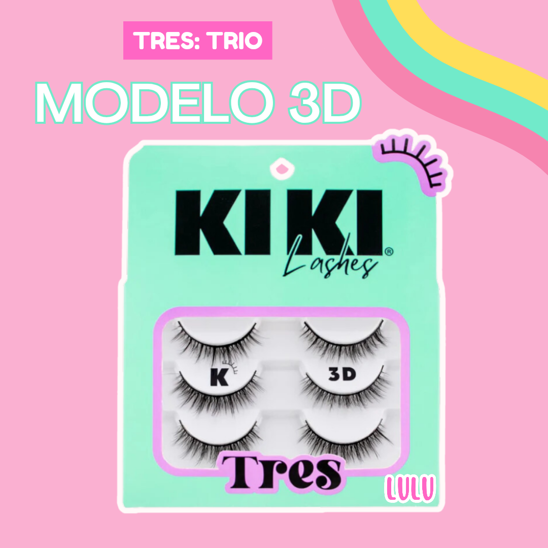 Trío Pestañas Kiki: Modelo 3D